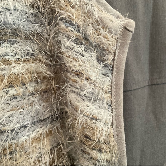 Calvin Klein Eyelash, Fuzzy, Soft, Cozy Cardigan with Silver Clasp Closure - Picture 14 of 16